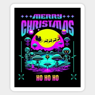 Sci-fi Christmas Aliens Sticker